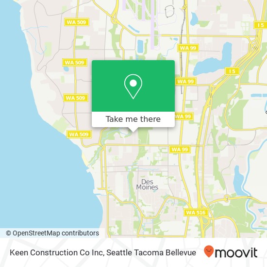 Keen Construction Co Inc map