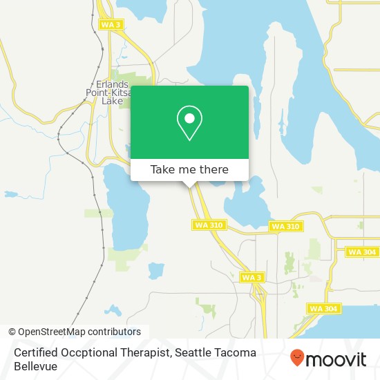 Certified Occptional Therapist map