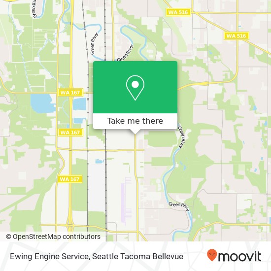 Ewing Engine Service map