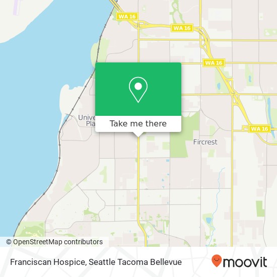 Franciscan Hospice map