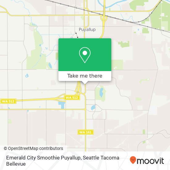 Mapa de Emerald City Smoothie Puyallup