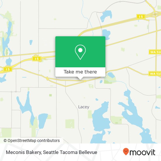 Meconis Bakery map