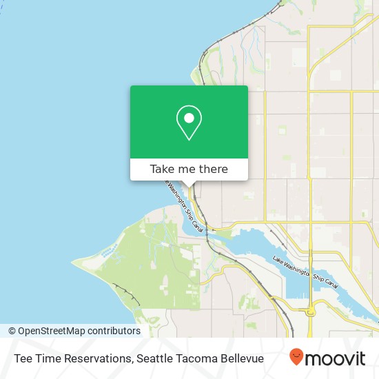 Mapa de Tee Time Reservations