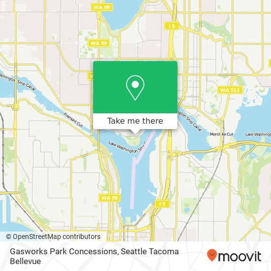 Mapa de Gasworks Park Concessions