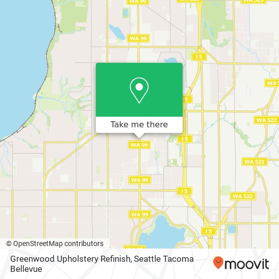 Greenwood Upholstery Refinish map