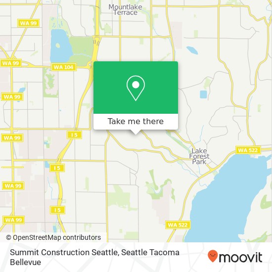 Mapa de Summit Construction Seattle