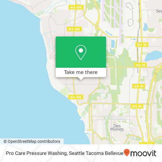 Pro Care Pressure Washing map