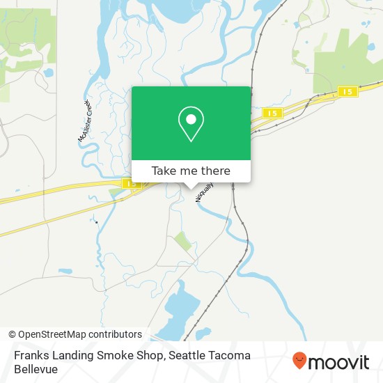 Franks Landing Smoke Shop map