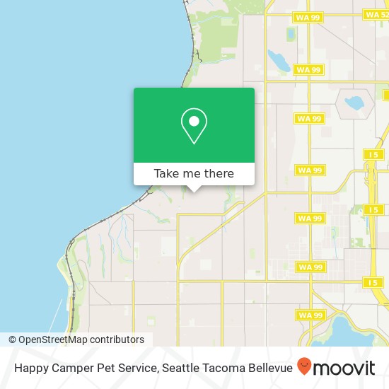 Mapa de Happy Camper Pet Service