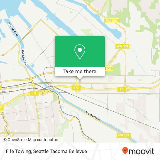 Fife Towing map