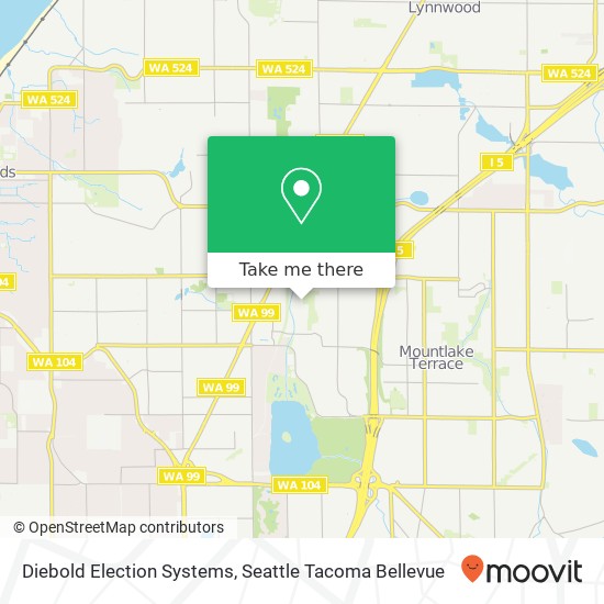 Diebold Election Systems map