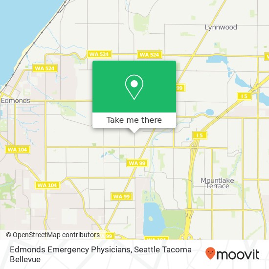 Mapa de Edmonds Emergency Physicians