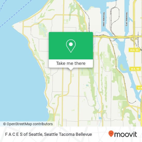 Mapa de F A C E S of Seattle