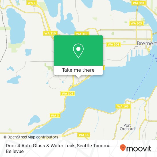 Mapa de Door 4 Auto Glass & Water Leak