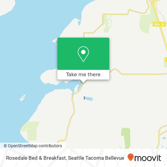 Rosedale Bed & Breakfast map