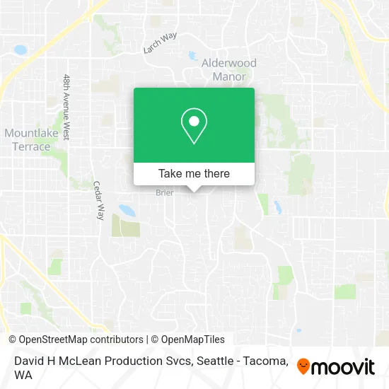 David H McLean Production Svcs map
