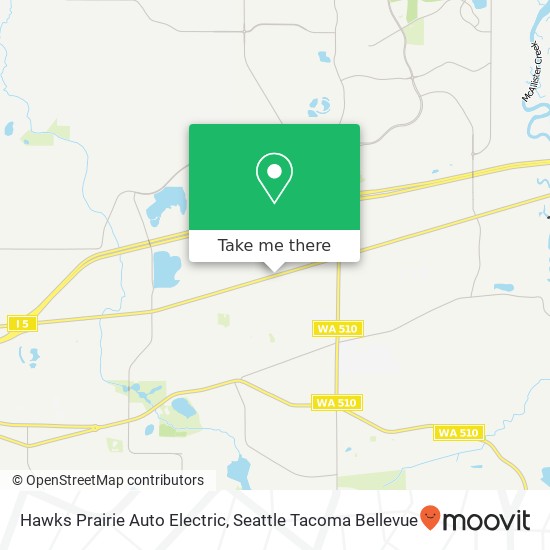 Mapa de Hawks Prairie Auto Electric