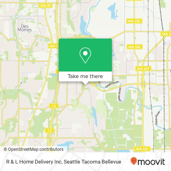 Mapa de R & L Home Delivery Inc
