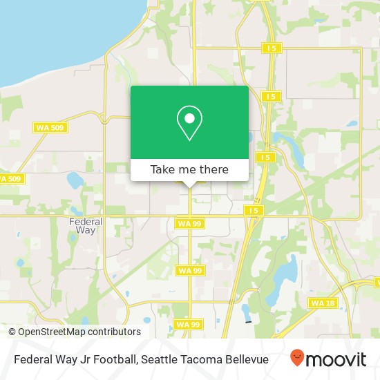 Mapa de Federal Way Jr Football