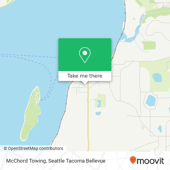 McChord Towing map