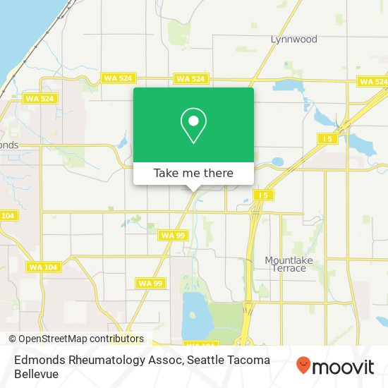 Edmonds Rheumatology Assoc map