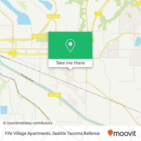 Fife Village Apartments map