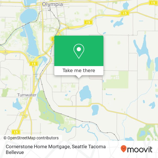 Mapa de Cornerstone Home Mortgage