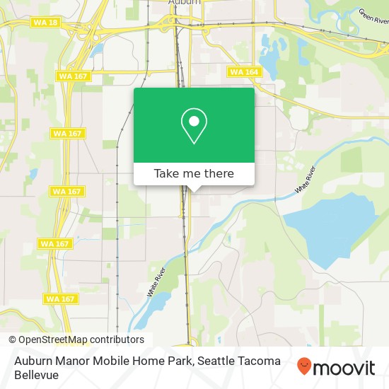 Mapa de Auburn Manor Mobile Home Park