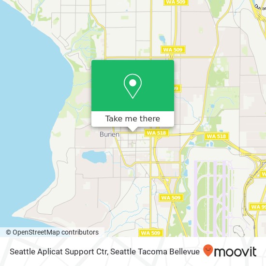 Mapa de Seattle Aplicat Support Ctr