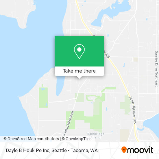 Dayle B Houk Pe Inc map