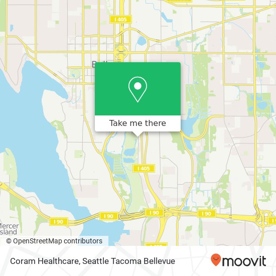 Coram Healthcare map