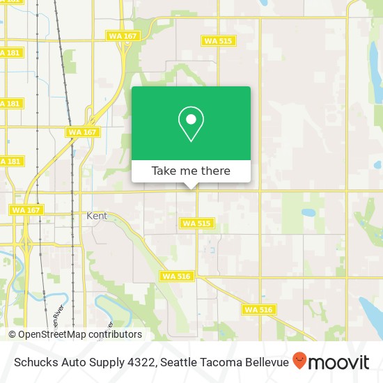 Mapa de Schucks Auto Supply 4322