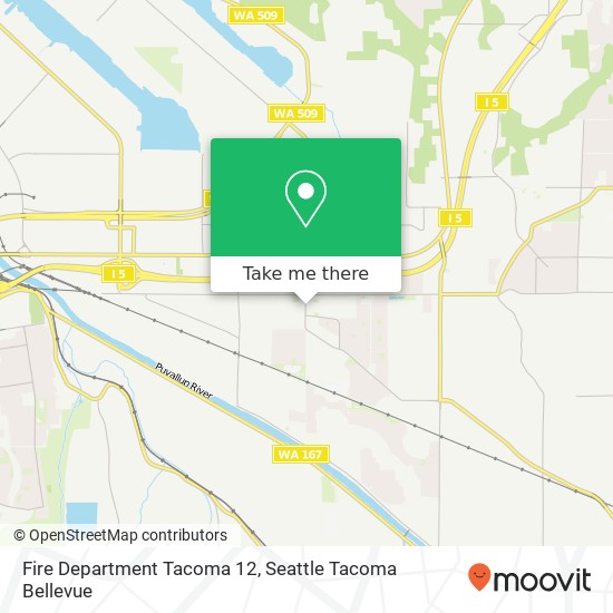 Fire Department Tacoma 12 map