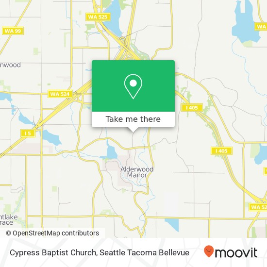 Mapa de Cypress Baptist Church