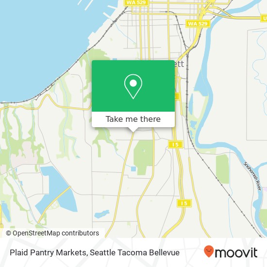 Mapa de Plaid Pantry Markets