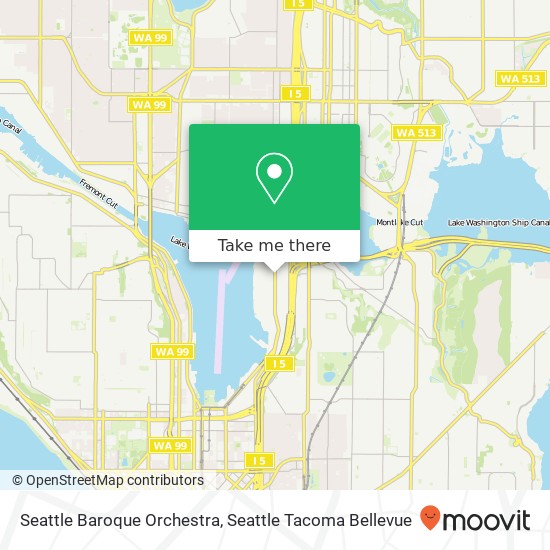 Mapa de Seattle Baroque Orchestra