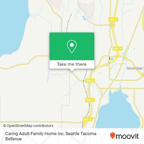 Caring Adult Family Home Inc map