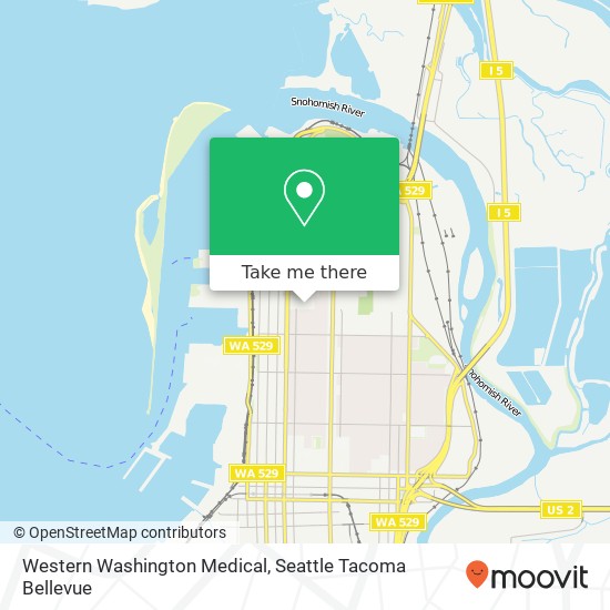 Western Washington Medical map