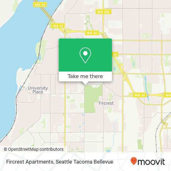 Fircrest Apartments map