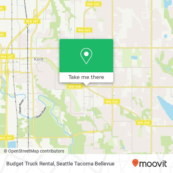 Budget Truck Rental map