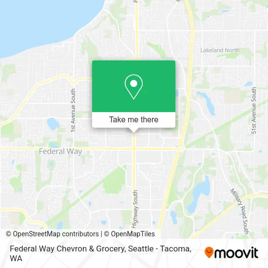 Mapa de Federal Way Chevron & Grocery