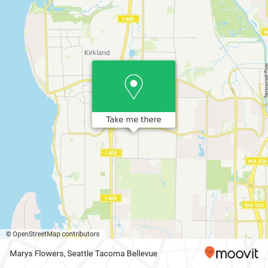 Marys Flowers map