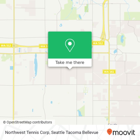 Northwest Tennis Corp map