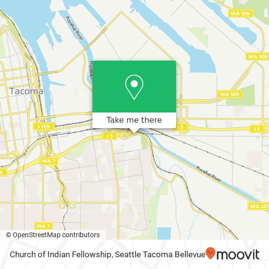 Church of Indian Fellowship map