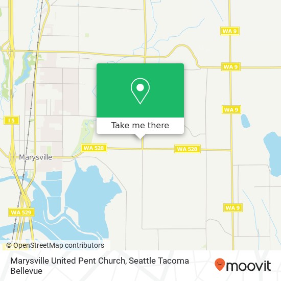 Mapa de Marysville United Pent Church