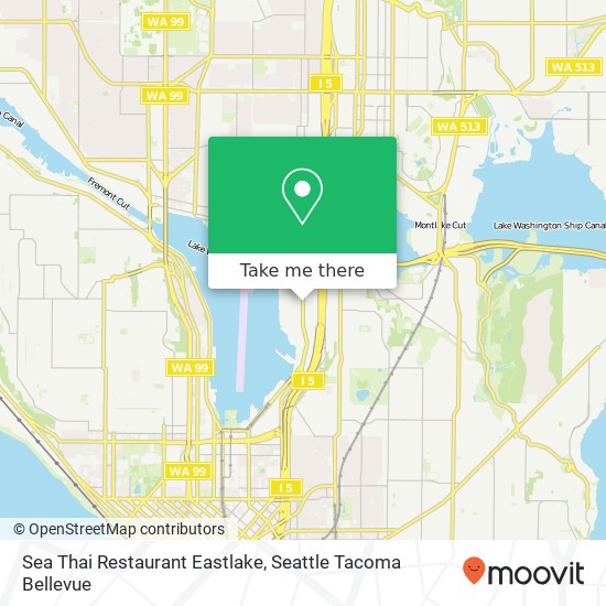 Sea Thai Restaurant Eastlake map