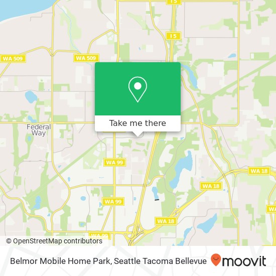 Mapa de Belmor Mobile Home Park