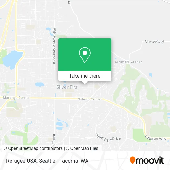 Refugee USA map