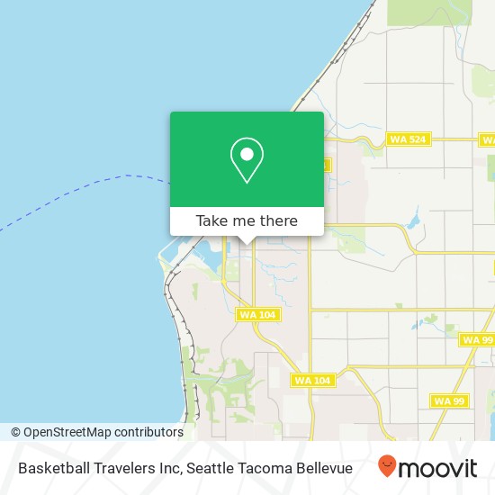 Mapa de Basketball Travelers Inc