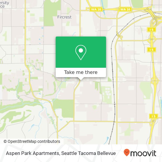 Aspen Park Apartments map